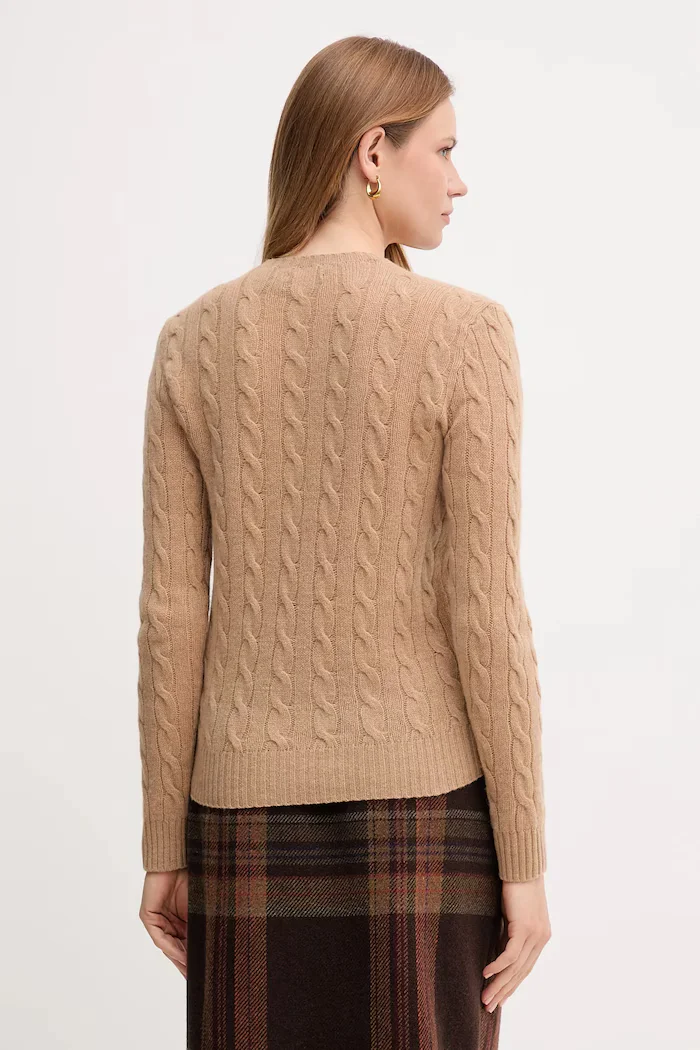 Polo Ralph Lauren пуловер дамски с добавен кашмир бежов 211971865