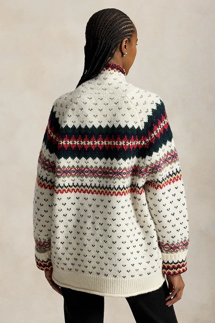 Polo Ralph Lauren пуловер дамски с вълна бежов 211B23912