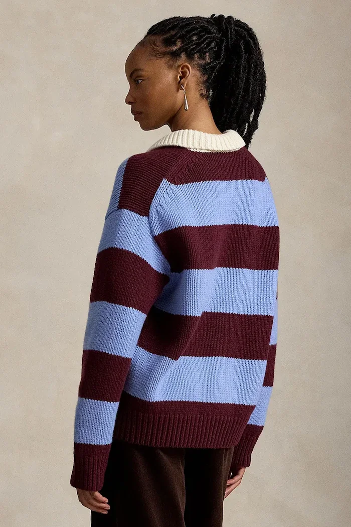 Polo Ralph Lauren пуловер дамски с вълна син 211B17752