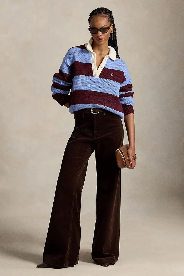 Polo Ralph Lauren пуловер дамски с вълна син 211B17752