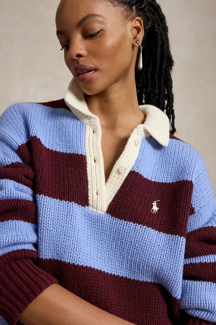 Polo Ralph Lauren пуловер дамски с вълна син 211B17752