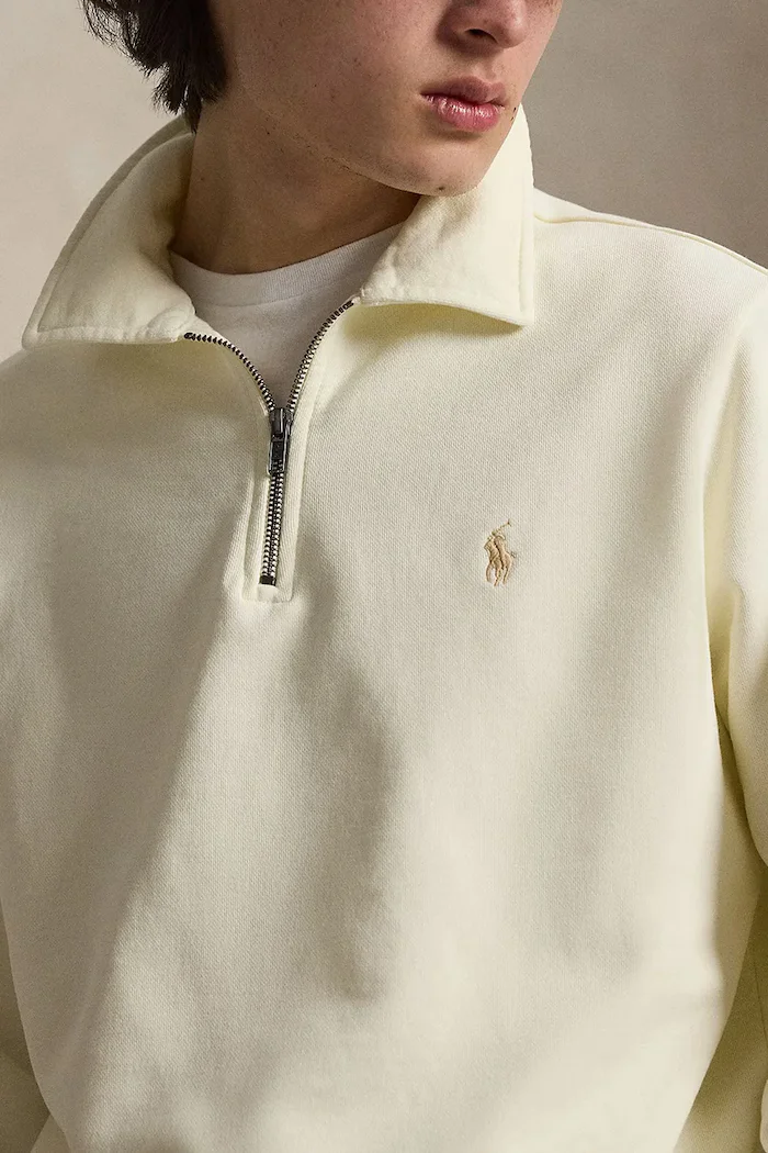 Polo Ralph Lauren пуловер мъжки от памук бежов 710B18911