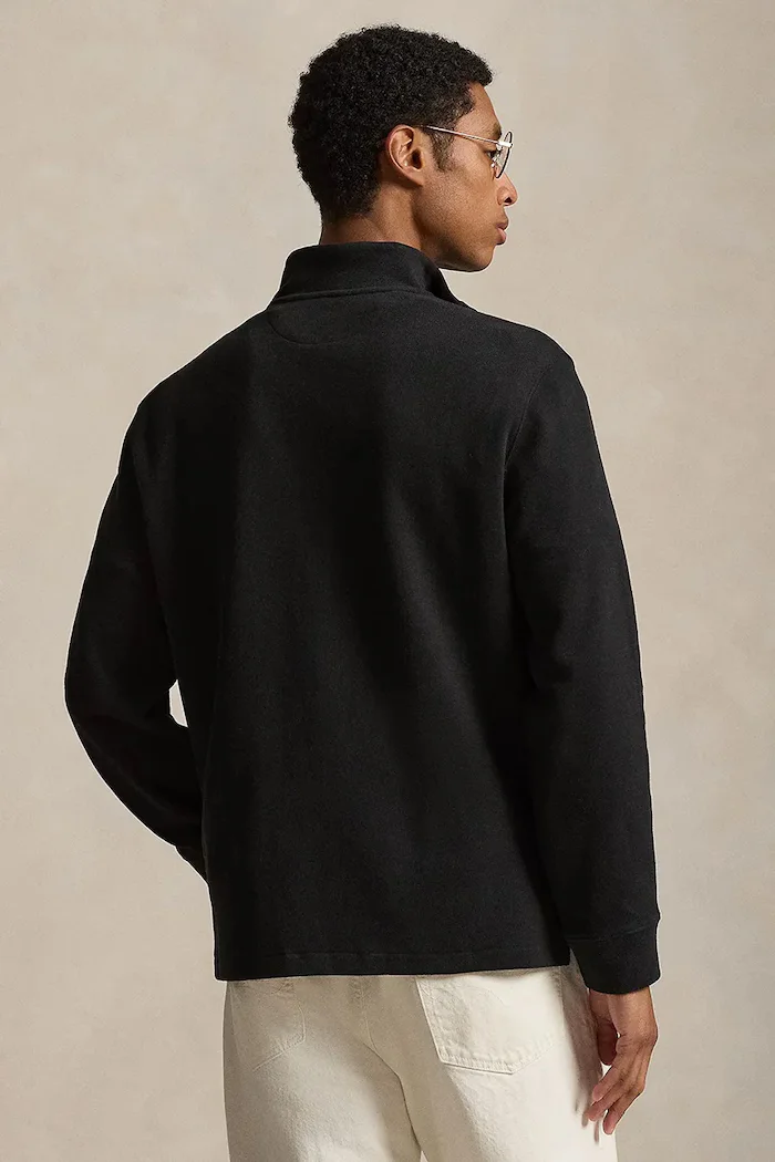 Polo Ralph Lauren пуловер мъжки от памук черен 710P07411002