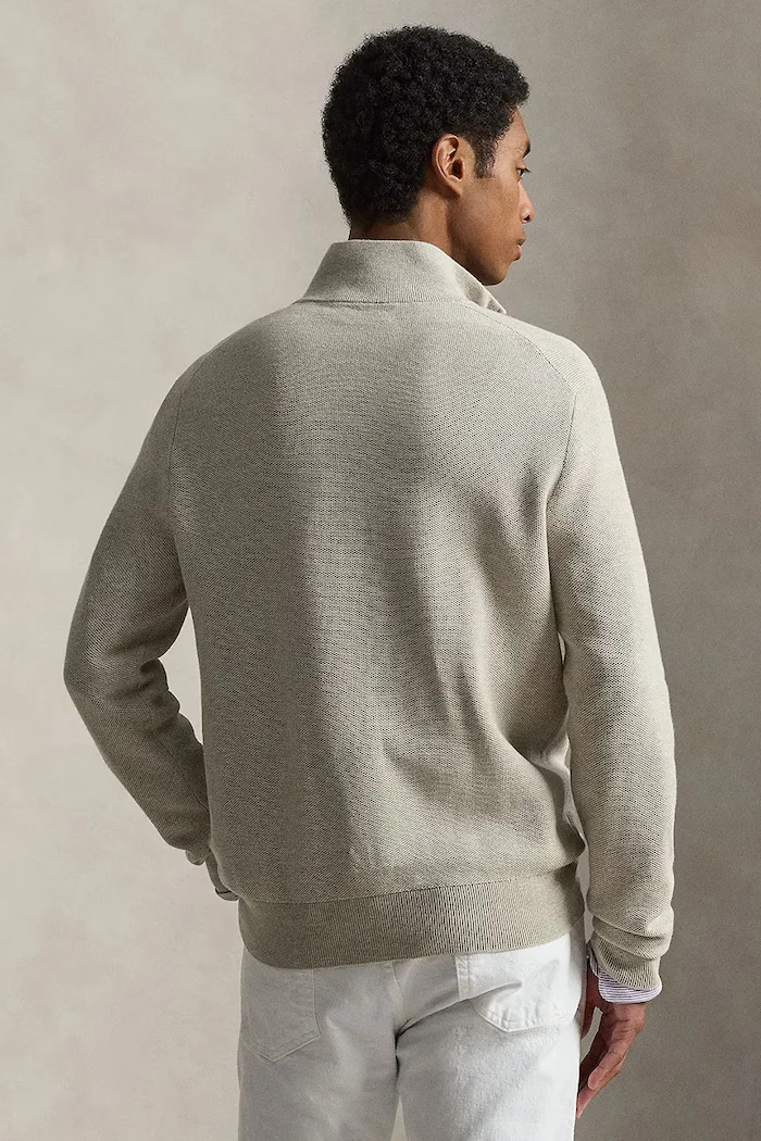 Polo Ralph Lauren пуловер мъжки от памук зелен 710B18060