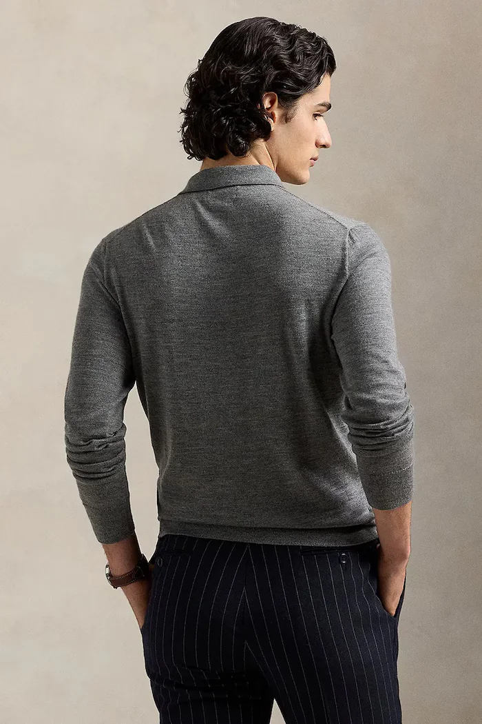 Polo Ralph Lauren пуловер мъжки сив 710941104