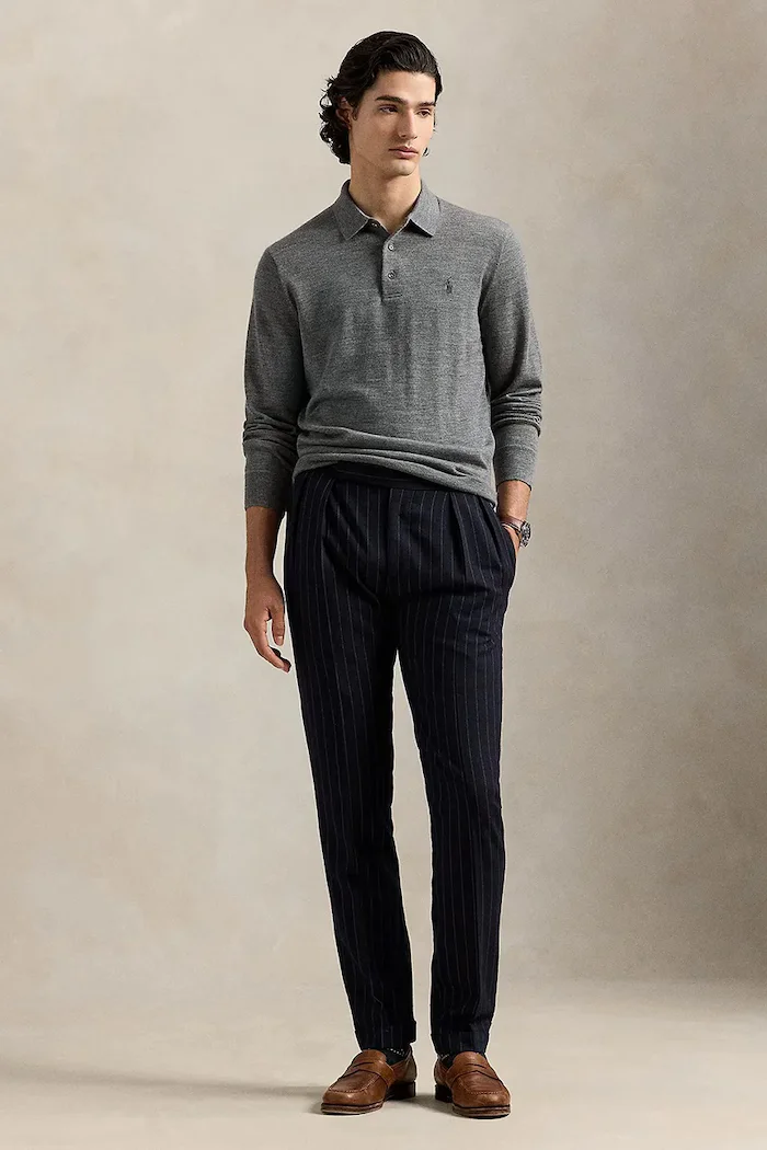 Polo Ralph Lauren пуловер мъжки сив 710941104
