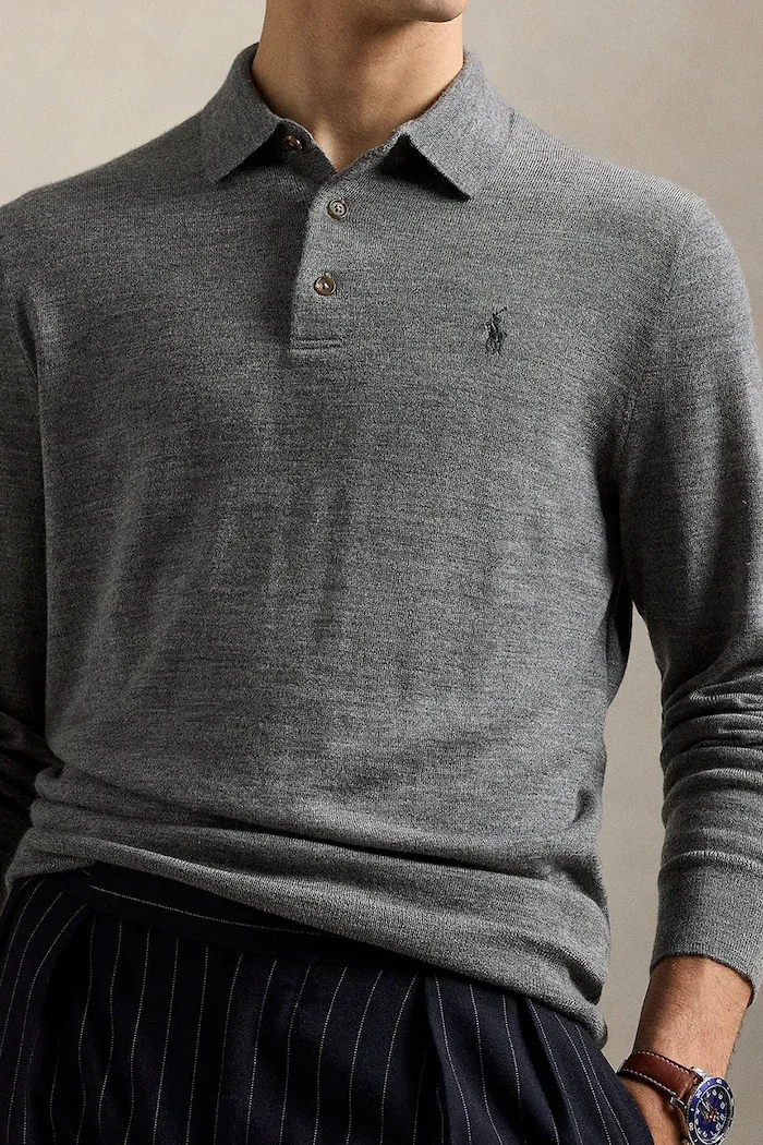 Polo Ralph Lauren пуловер мъжки сив 710941104