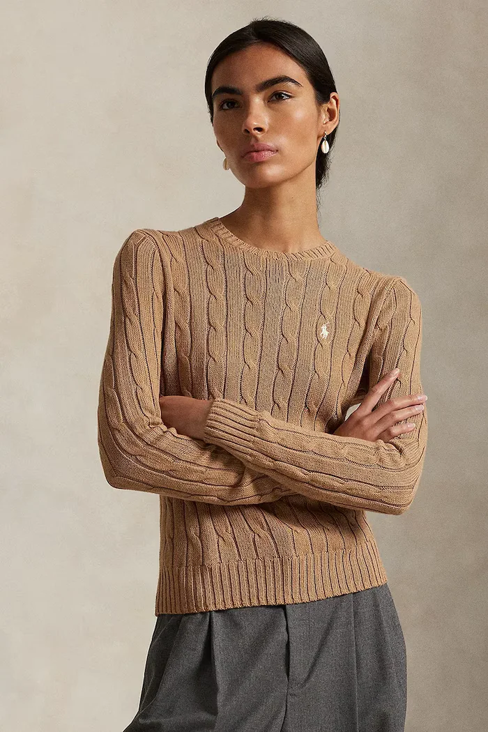 Polo Ralph Lauren Пуловер в бежово от лека материя 211971795