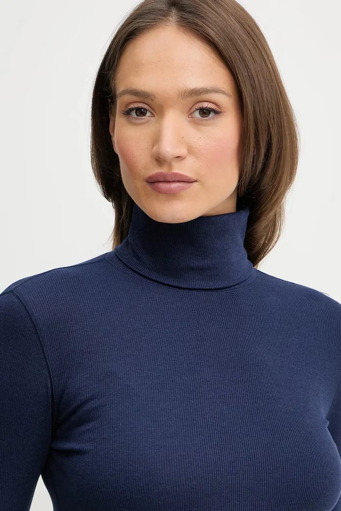 Polo Ralph Lauren Пуловер в тъмносиньо от лека материя с поло 211976982