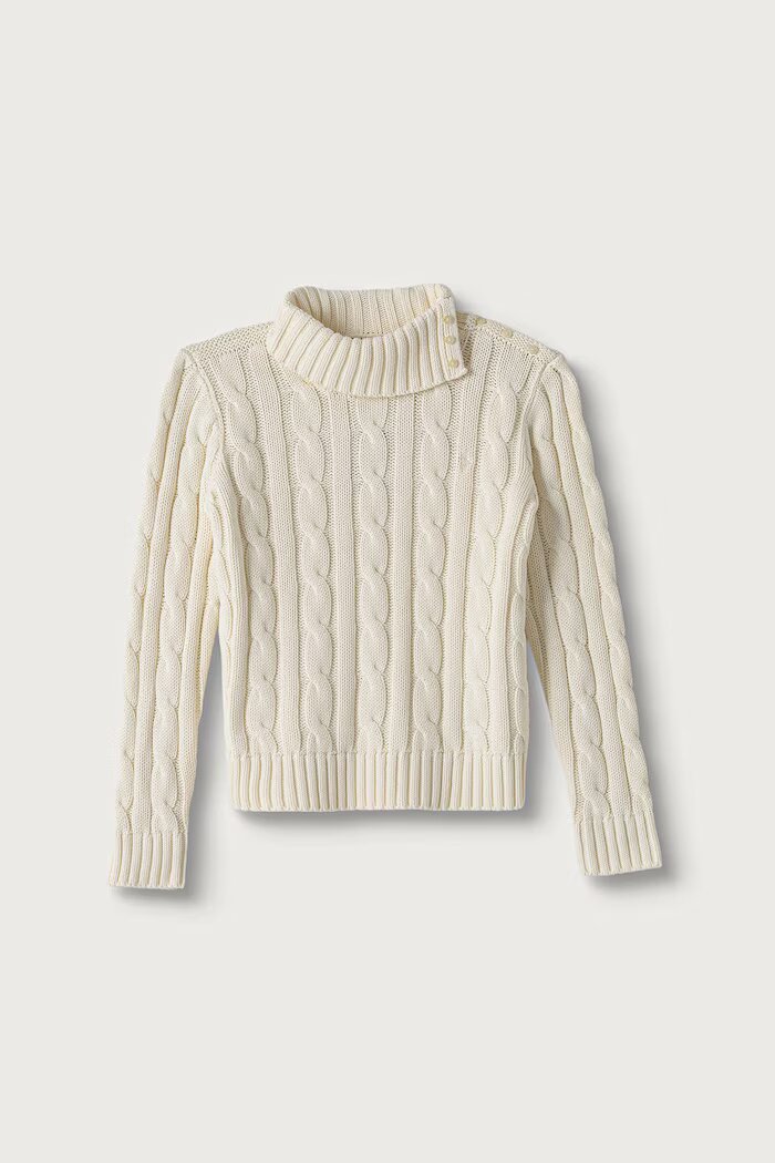 Polo Ralph Lauren пуловер за деца от памук бежов 313978862002