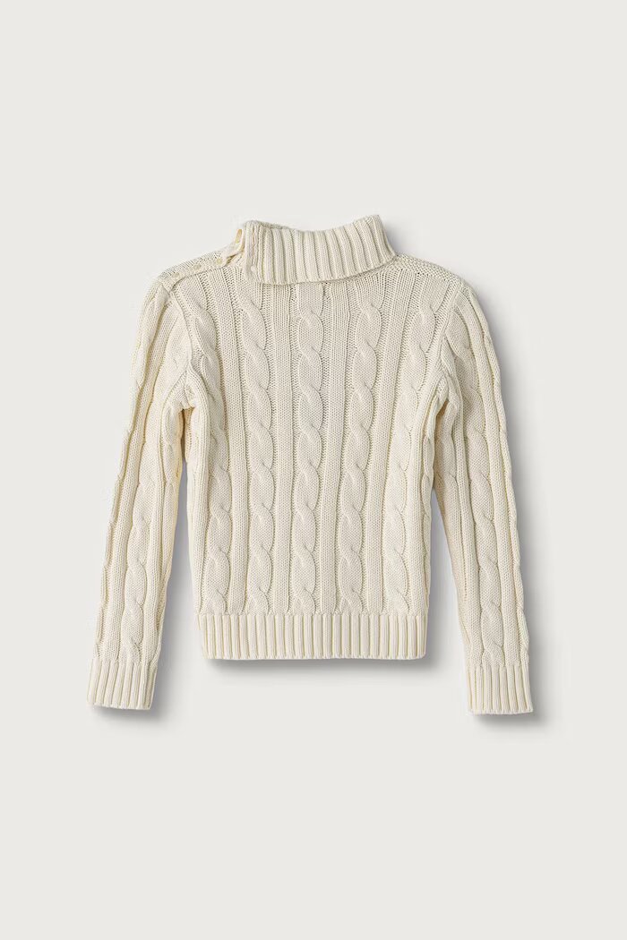Polo Ralph Lauren пуловер за деца от памук бежов 313978862002
