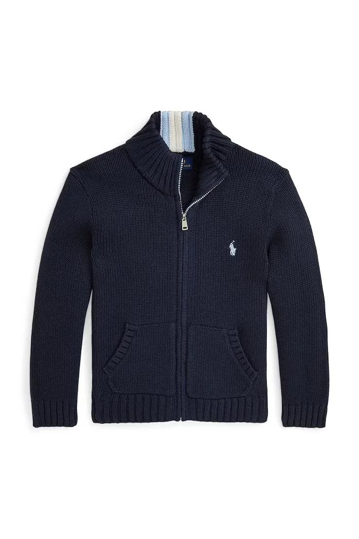 Polo Ralph Lauren пуловер за деца от памук черен 322799411025