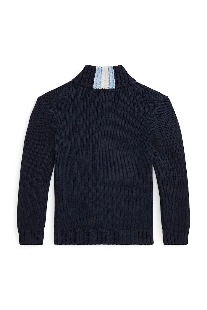 Polo Ralph Lauren пуловер за деца от памук черен 322799411025