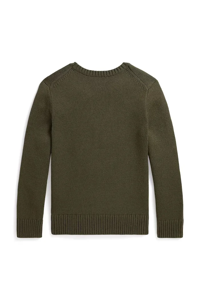 Polo Ralph Lauren пуловер за деца от памук зелен 323B26124001