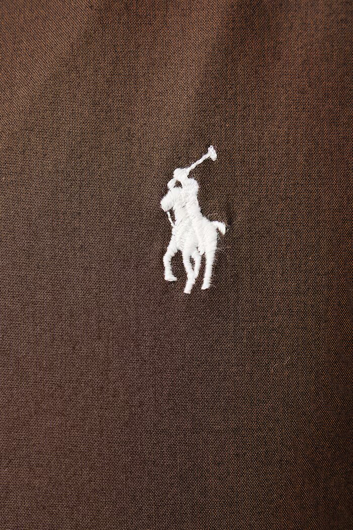 Polo Ralph Lauren риза мъжка от памук с еластан кафява 710929348