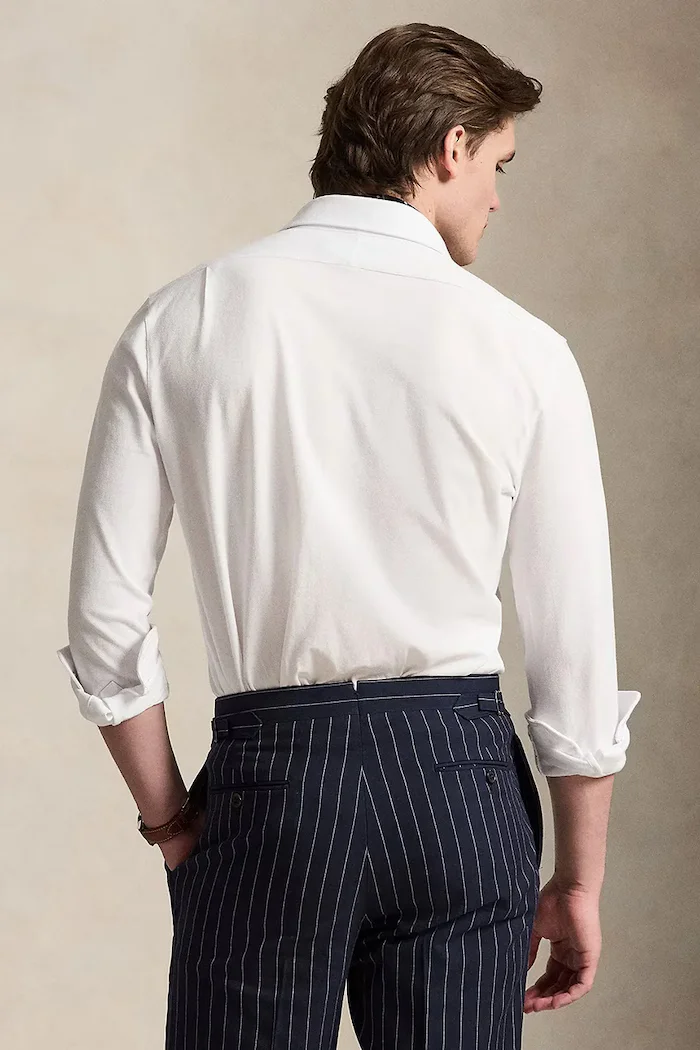 Polo Ralph Lauren риза мъжка памучна бяла 710B13485