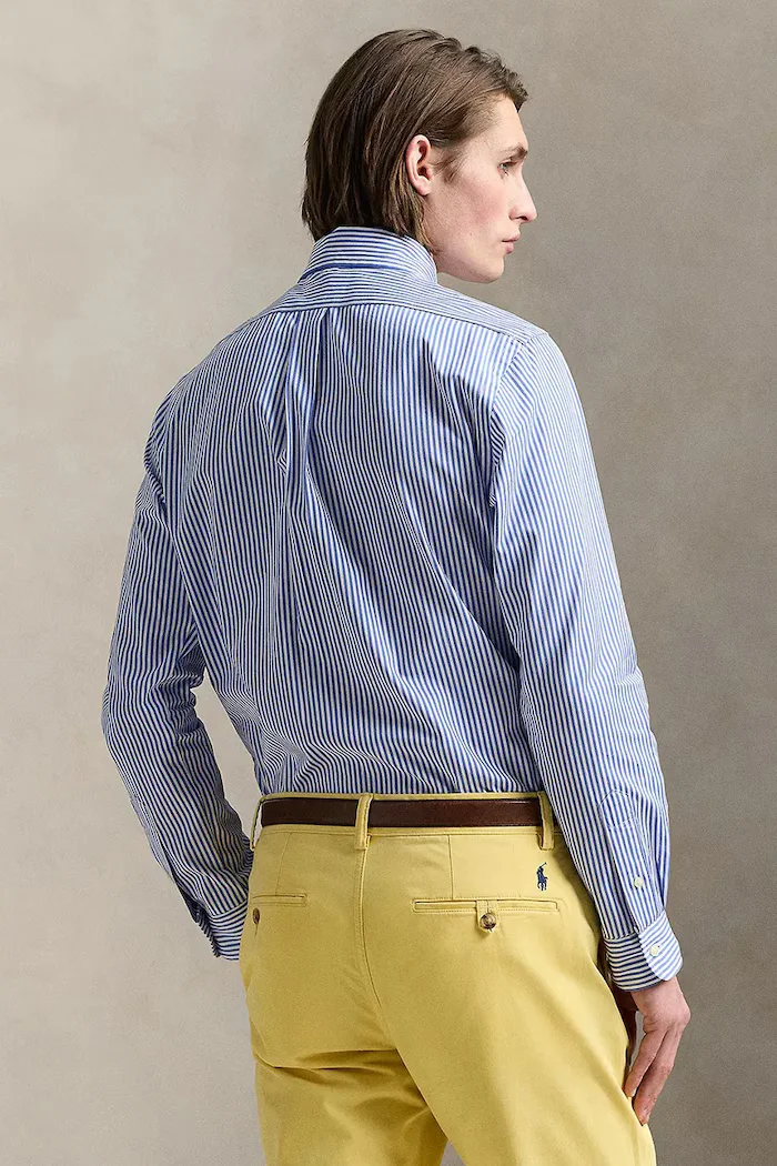 Polo Ralph Lauren Риза в синьо със стандартна кройка с класическа яка 710965413