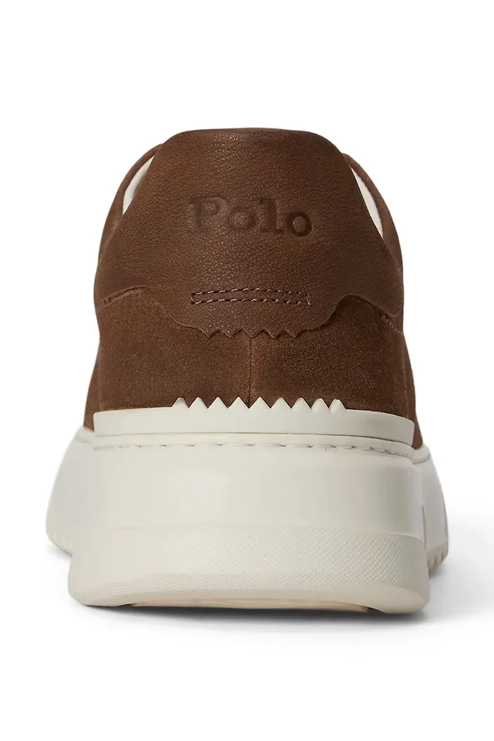 Polo Ralph Lauren Rlite Court маратонки мъжки от велур кафяви 809P15729003
