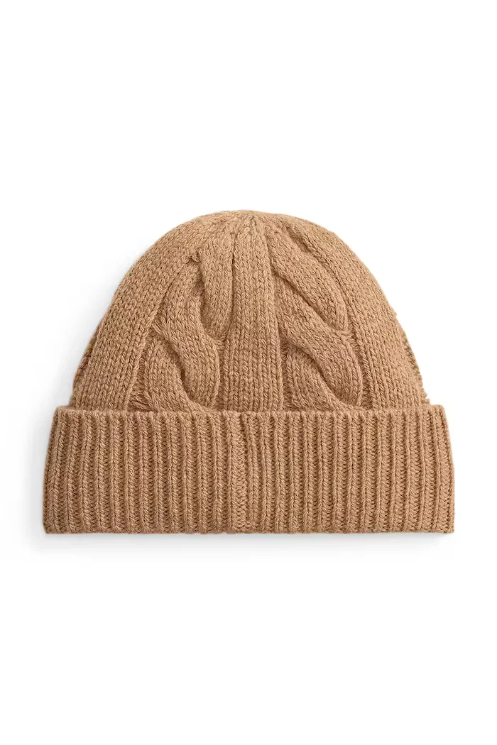 Polo Ralph Lauren шапка beanie дамска кафява 455P18118