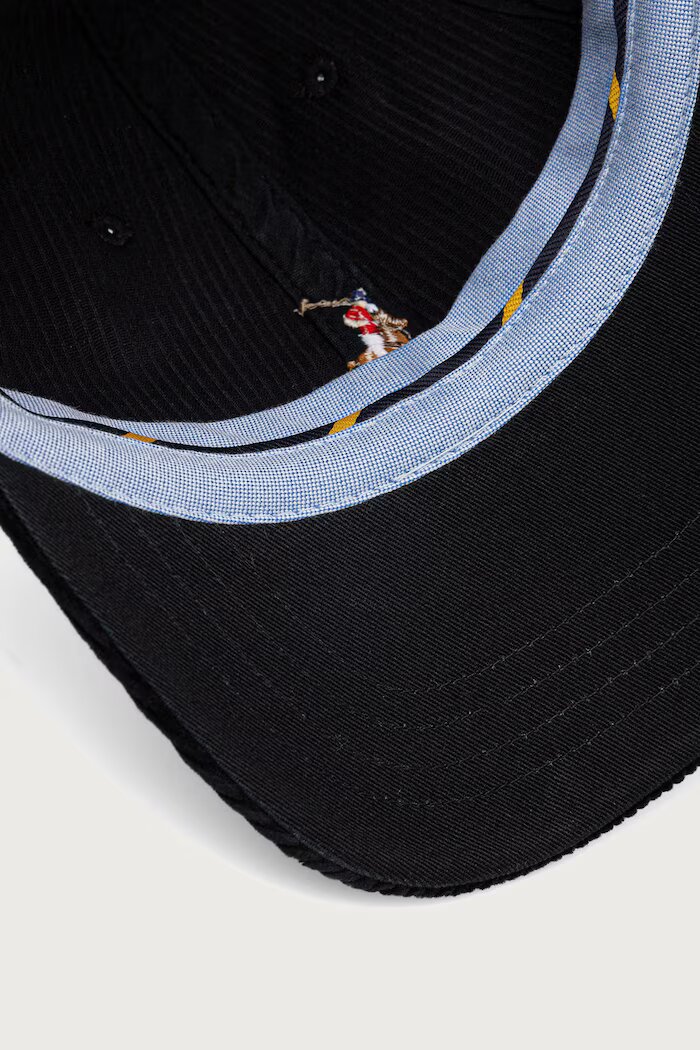 Polo Ralph Lauren шапка с козирка дамска от кадиге черна 211A90413
