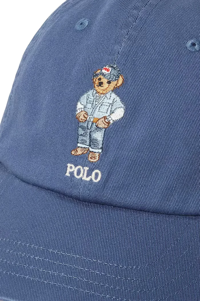 Polo Ralph Lauren шапка с козирка дамска от памук синя 211A87349