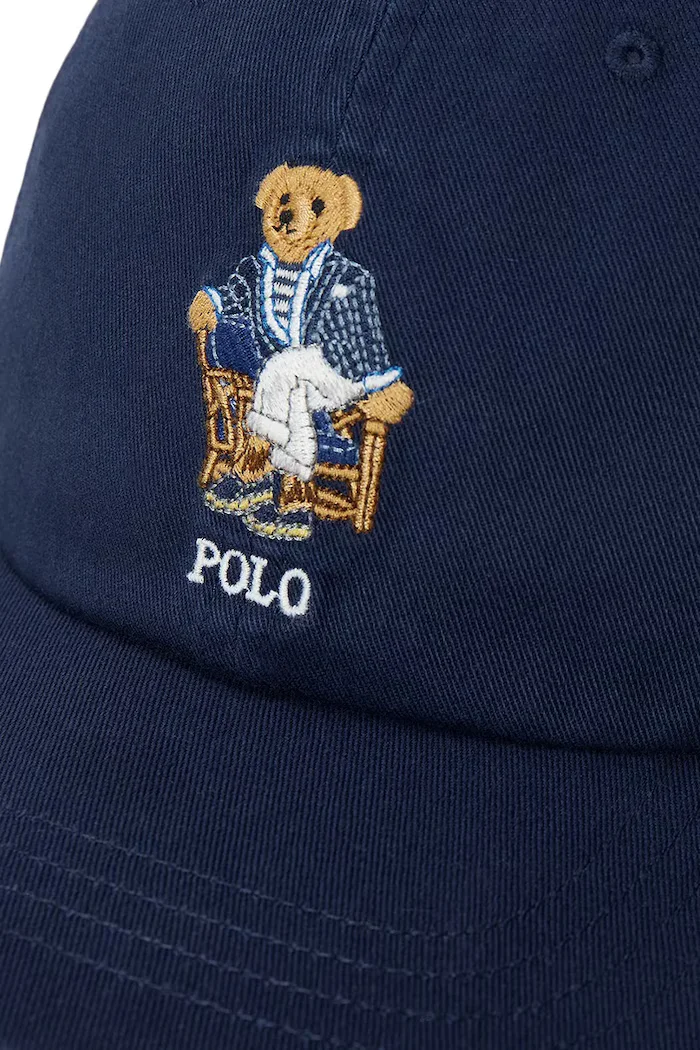 Polo Ralph Lauren шапка с козирка дамска от памук тъмносиня 211B28119
