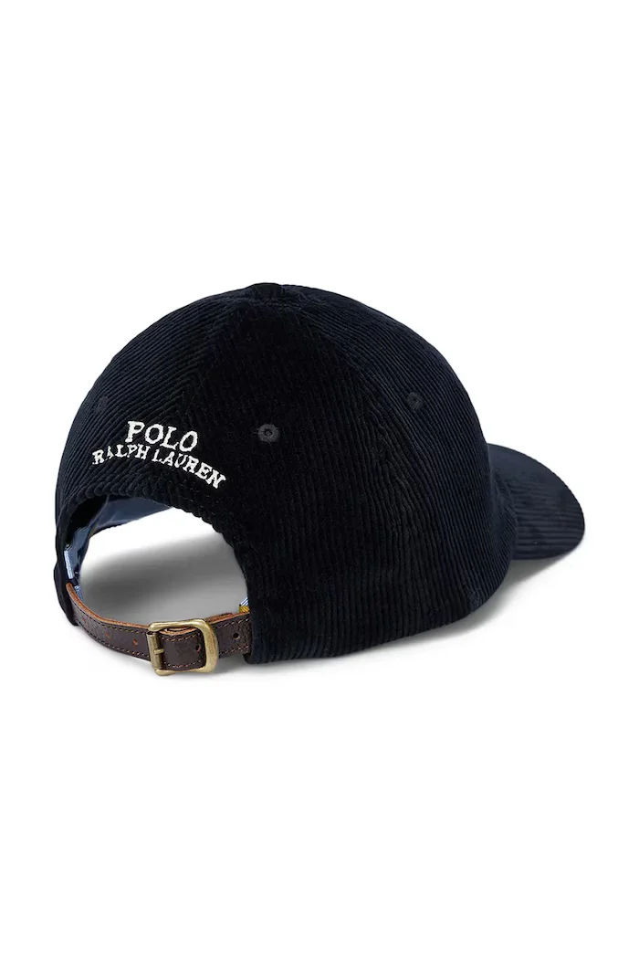 Polo Ralph Lauren шапка с козирка мъжка от джинсова материя черна 710847175