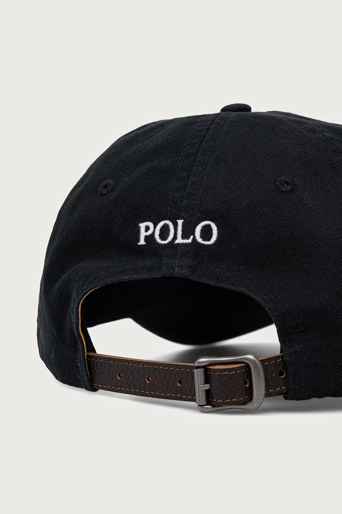 Polo Ralph Lauren шапка с козирка мъжка от памук черна 710B28685