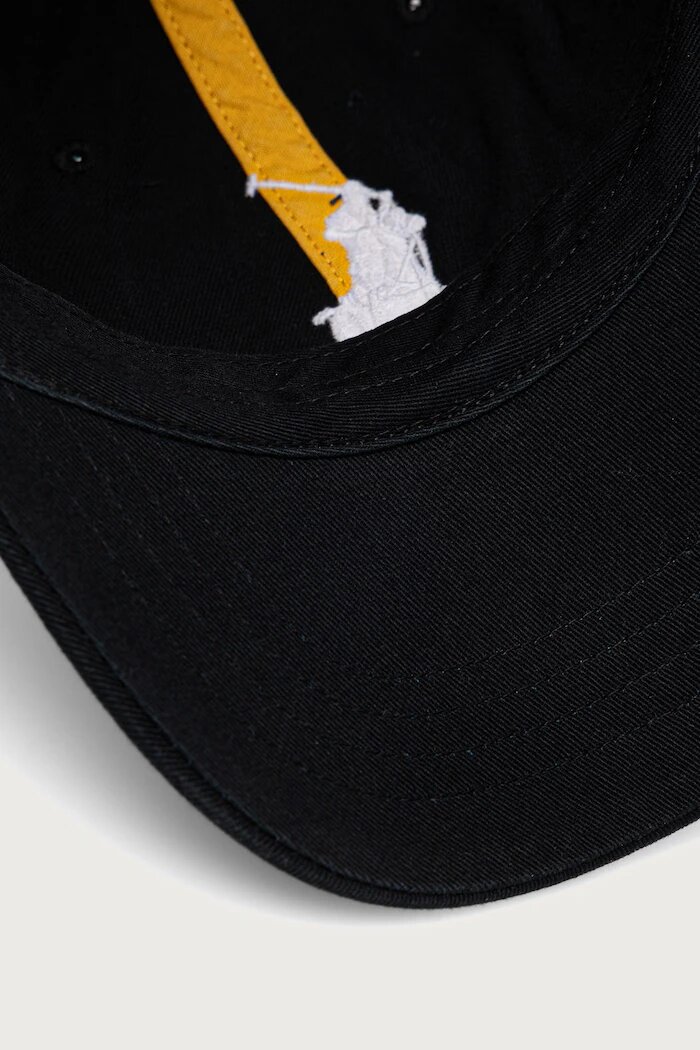Polo Ralph Lauren шапка с козирка мъжка от памук черна 710B28685