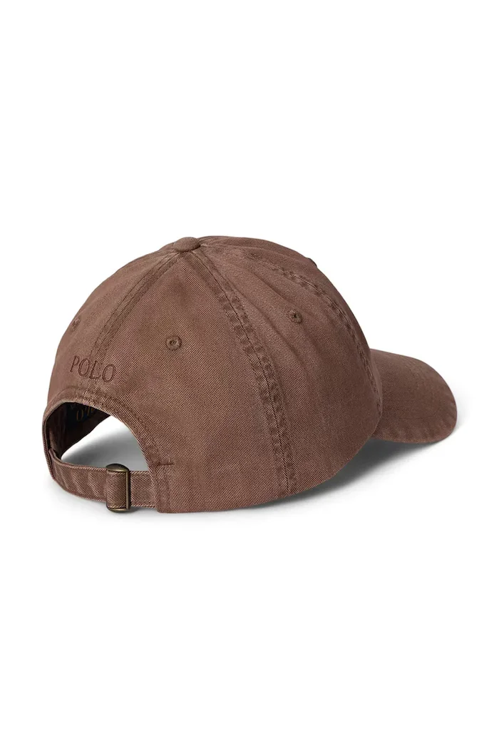 Polo Ralph Lauren шапка с козирка мъжка от памук кафява 710980231