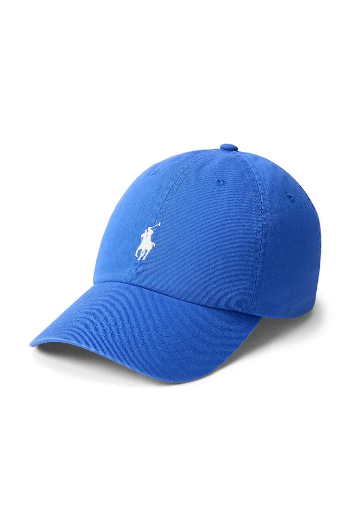 Polo Ralph Lauren шапка с козирка мъжка от памук синя 710667709