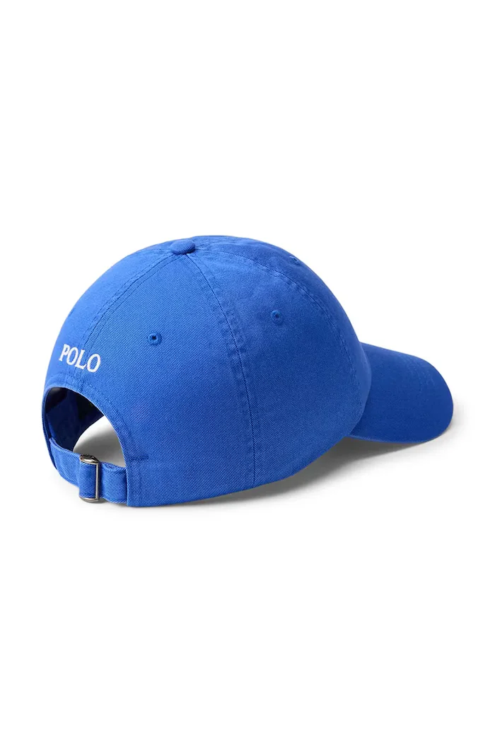 Polo Ralph Lauren шапка с козирка мъжка от памук синя 710667709