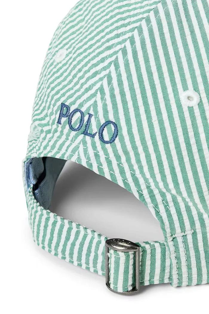 Polo Ralph Lauren Шапка с козирка в зелено с апликация 710957166