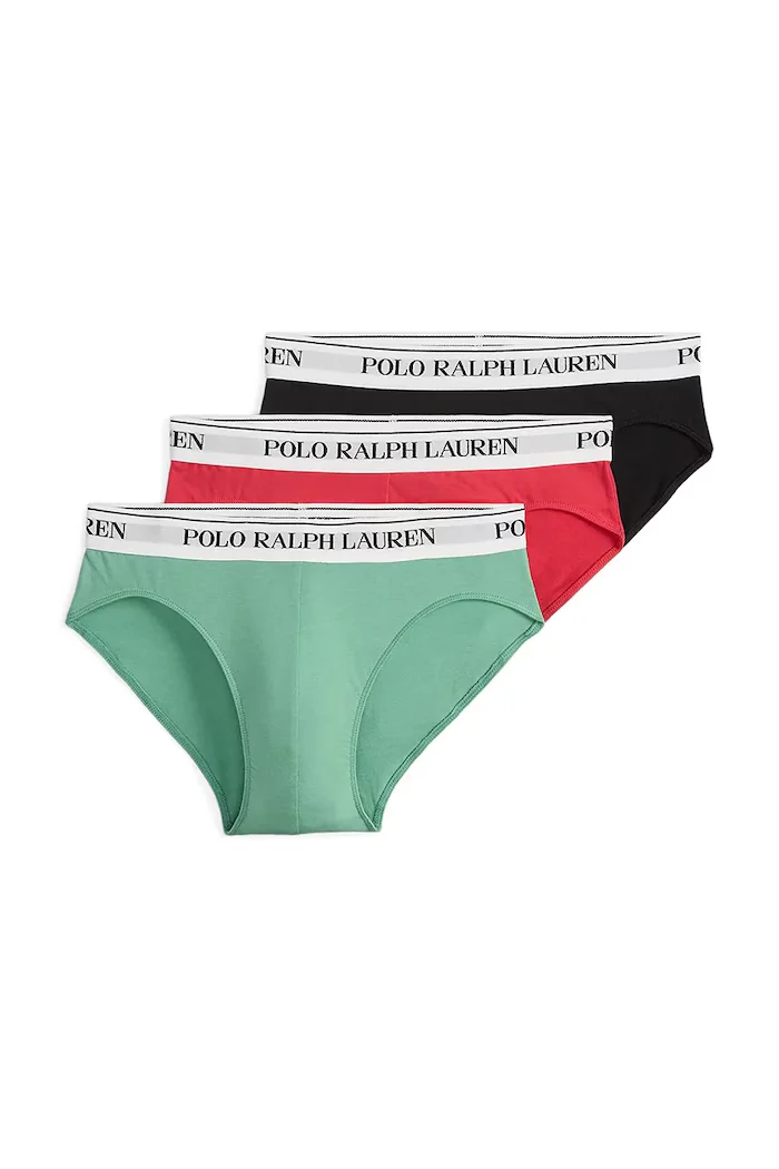 Polo Ralph Lauren слипове мъжки с памук 3 броя зелени 714840543