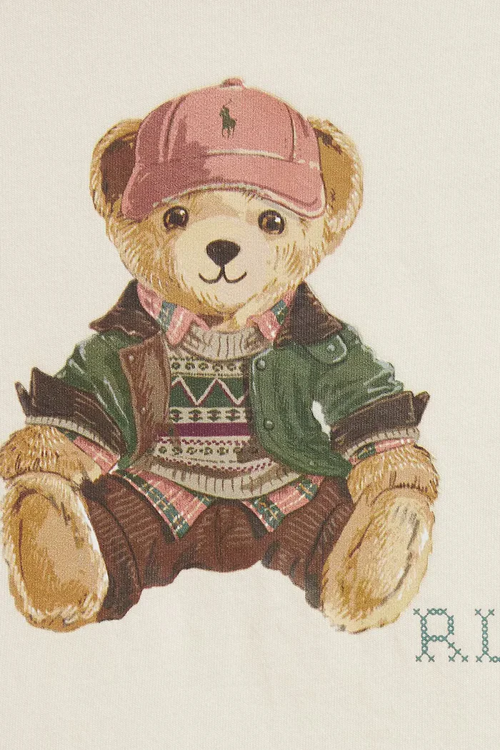 Polo Ralph Lauren спортен комплект анцуг за деца от памук бежов 320B27201001