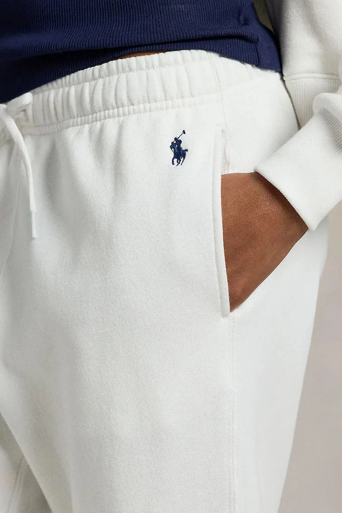Polo Ralph Lauren спортен панталон дамски бял със стандартна талия 211971700
