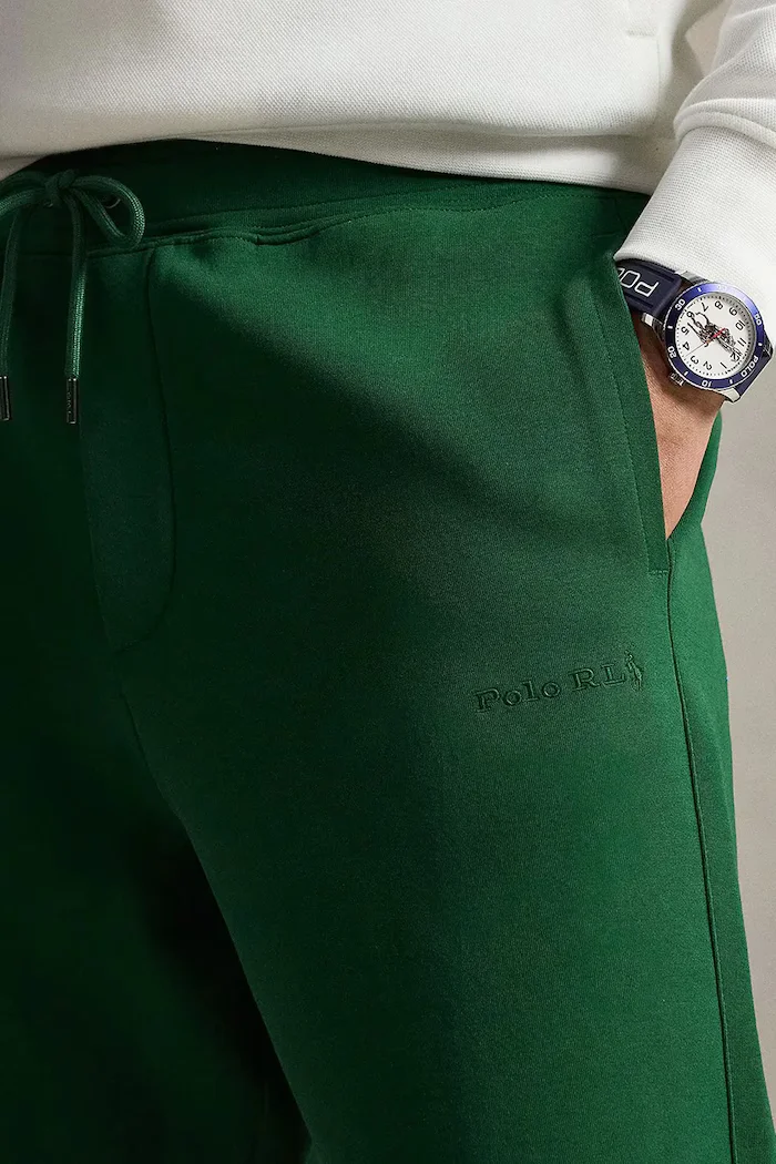Polo Ralph Lauren спортен панталон мъжки с памук зелен 710B19069