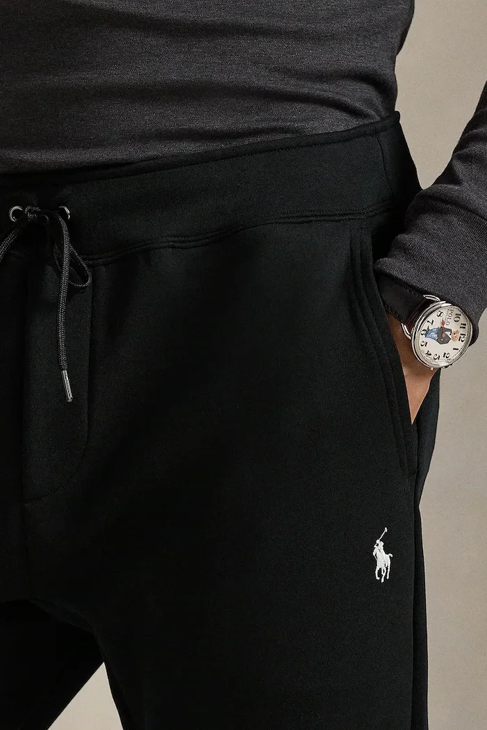 Polo Ralph Lauren Спортен панталон в черно с изчистен дизайн