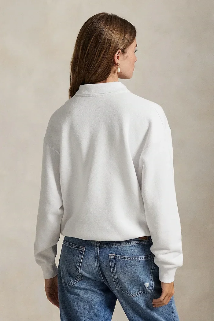 Polo Ralph Lauren суичър дамски с памук бял 211947966