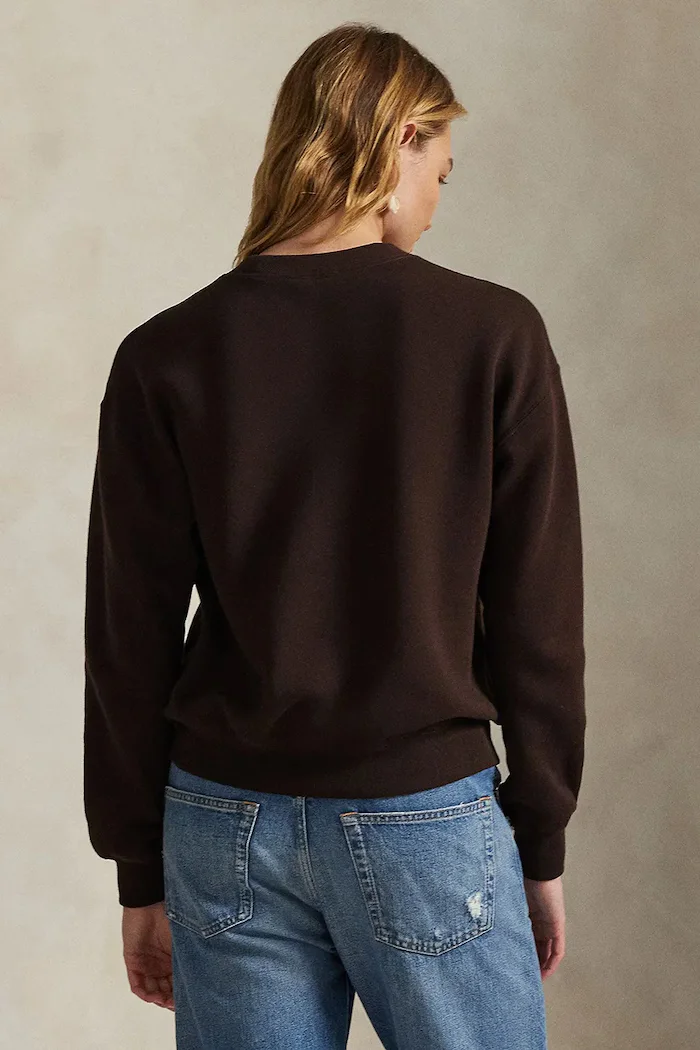 Polo Ralph Lauren суичър дамски с памук кафяв 211971697