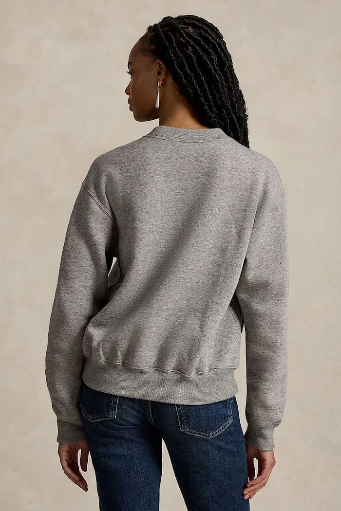 Polo Ralph Lauren суичър дамски с памук сив 211B17788