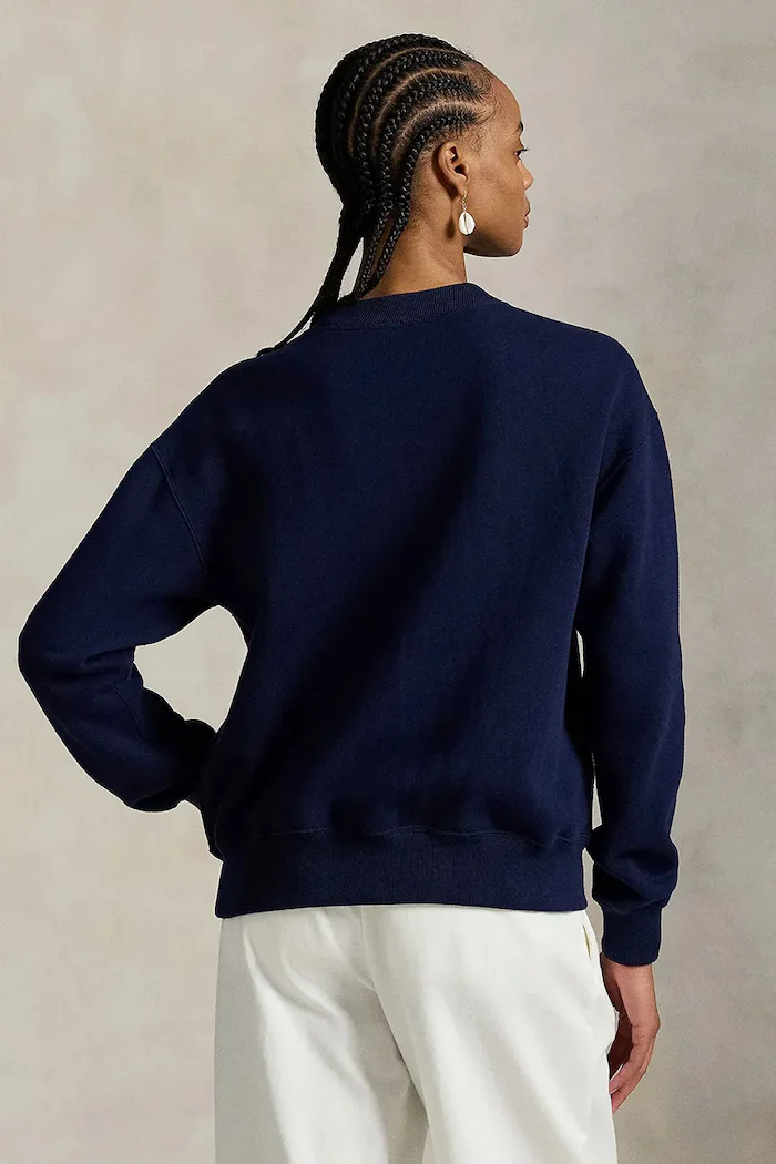 Polo Ralph Lauren суичър дамски с памук тъмносин 211971697