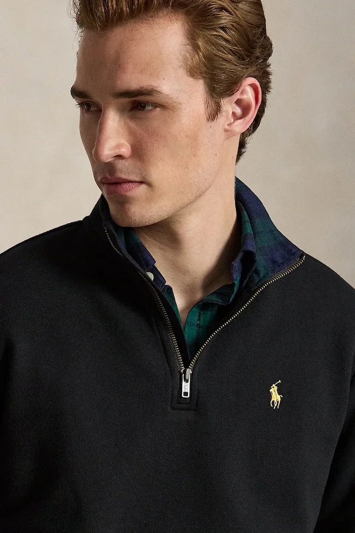 Polo Ralph Lauren суичър мъжки от памук черен 710B28291