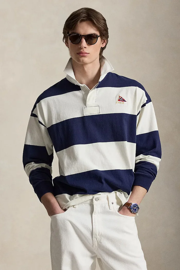 Polo Ralph Lauren суичър мъжки от памук тъмносин 710B19139