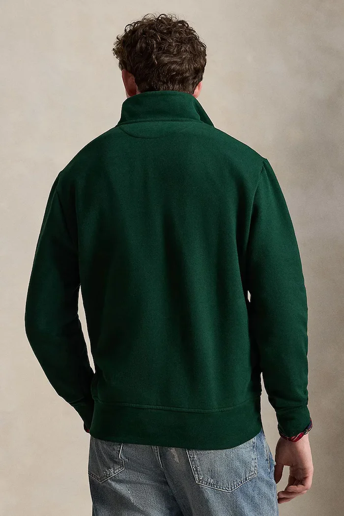 Polo Ralph Lauren суичър мъжки от памук зелен 710B28291