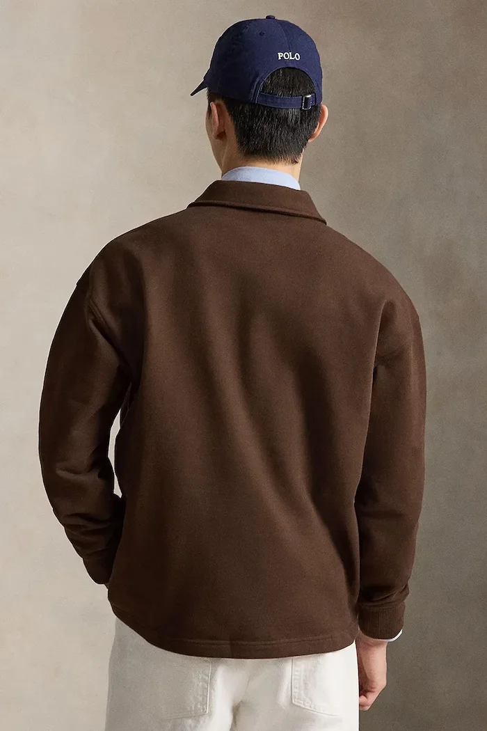 Polo Ralph Lauren суичър мъжки с памук кафяв 710981477