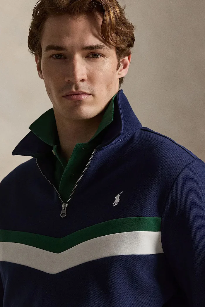 Polo Ralph Lauren суичър мъжки с памук тъмносин 710B20262