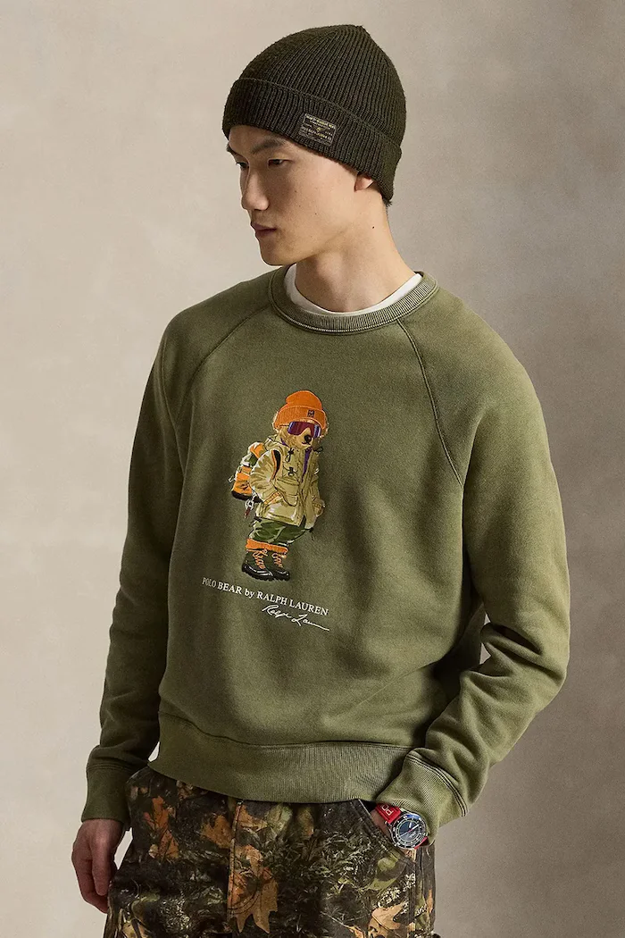 Polo Ralph Lauren суичър мъжки с памук зелен 710B28795