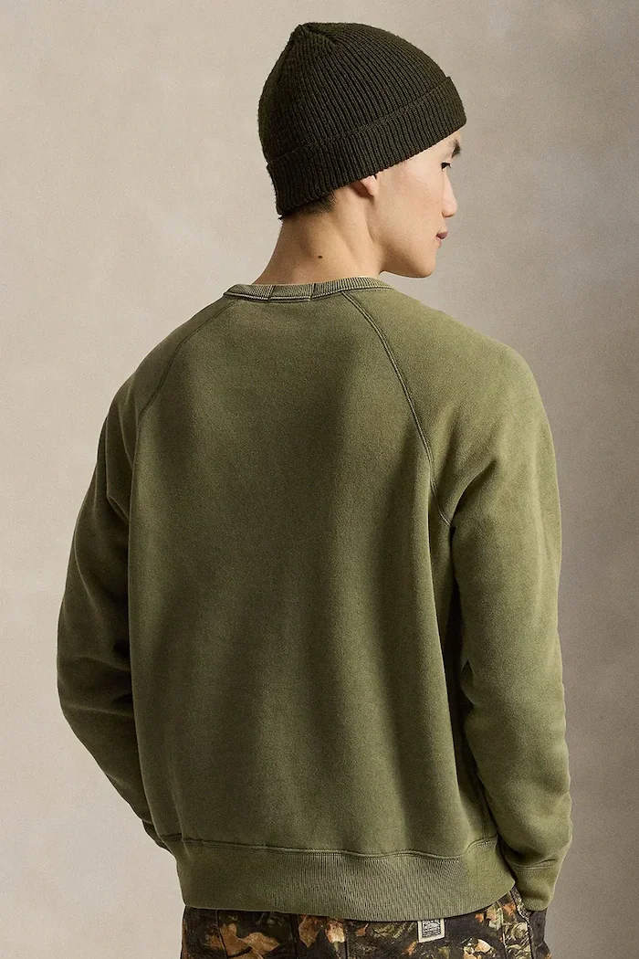 Polo Ralph Lauren суичър мъжки с памук зелен 710B28795