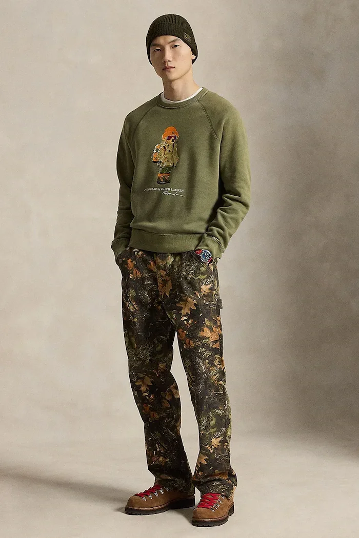Polo Ralph Lauren суичър мъжки с памук зелен 710B28795